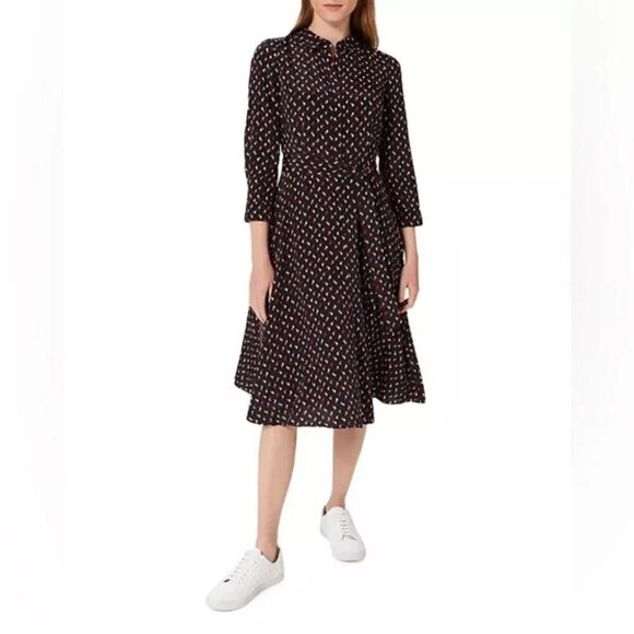 HOBBS LONDON Alex Midi Dress size 12 - Picture 15 of 16